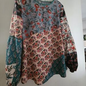 Floral Patchwork Women's Top